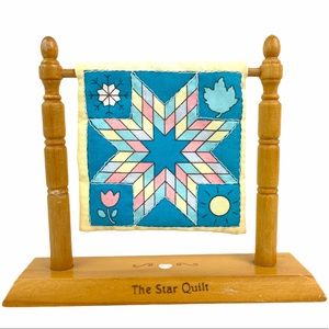 Enesco Star Quilt Patterns of Life Miniature 1995